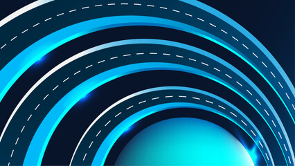 Futuristic Blue Gradient Vector Background