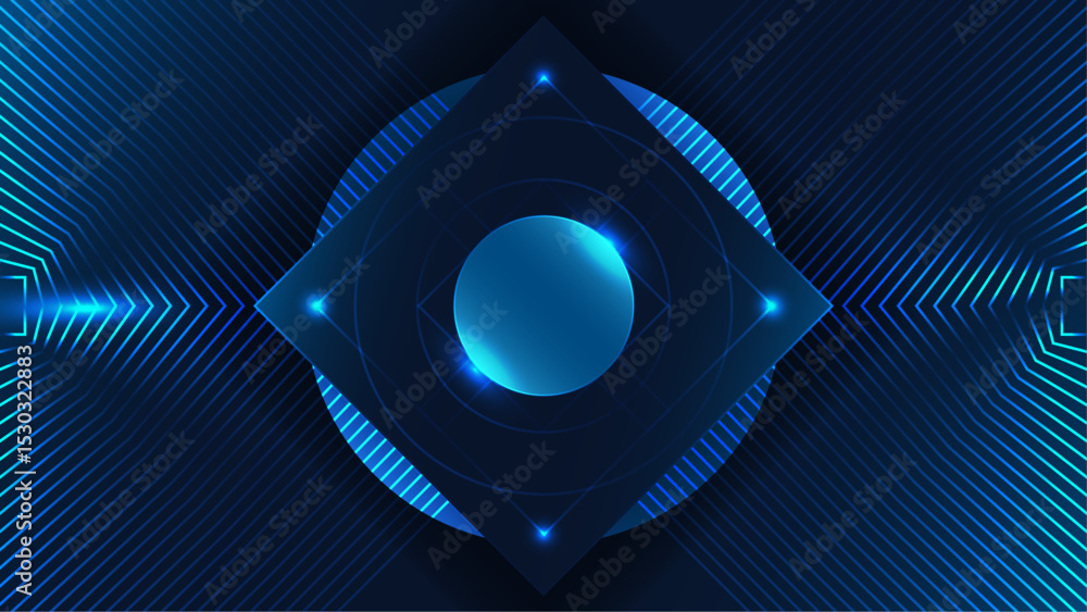 Aufkleber blue color gradient background abstract design