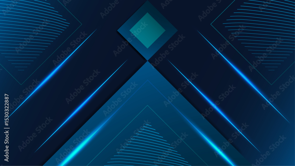 Poster blue color gradient background abstract design