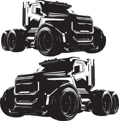 Kind of silhouette monster truck © Inoe