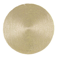 gold cloth circle cut out isolated transparent background