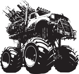Kind of silhouette monster truck © Inoe