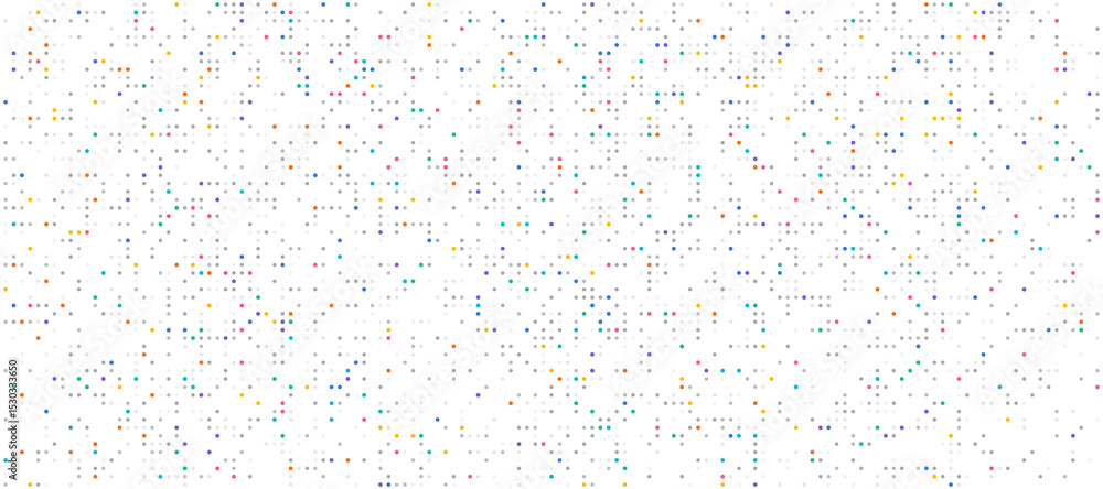 Poster digital technology background. digital data dots gray pattern pixel background