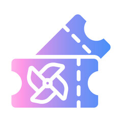 ticket Gradient icon