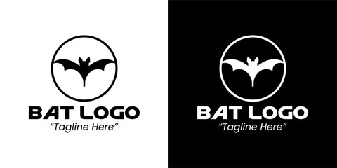 Unique Bat Logo Design for Branding with Minimalist and Bold Appeal