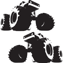 Kind of silhouette monster truck © Inoe