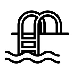 pool Line Icon