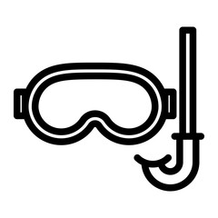 snorkel Line Icon
