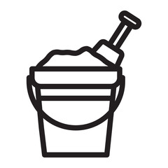 bucket Line Icon
