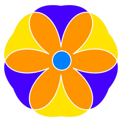 大きなお花の柄素材