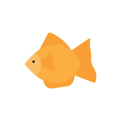 fish logo icon illustration flat