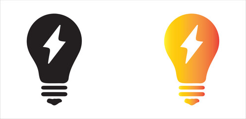 vector light bulb icon