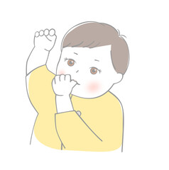 赤ちゃん　指しゃぶり