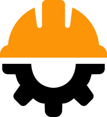 Motorcycle helmet icon in flat style. isolated on transparent background