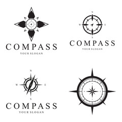 Detailed Vintage Compass Logo Points for Branding your business