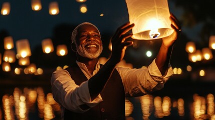Night Sky Lantern Release