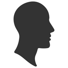 silhouette of a head