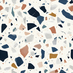 Trendy terrazzo repeating texture with vibrant colors seamless pattern for modern designs artistic backgrounds unique and stylish
