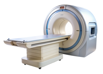 MRI Scanner isolated on white background