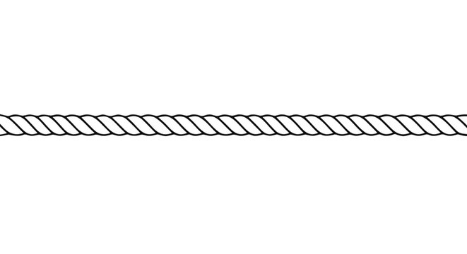 Seamless rope border pattern