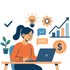 Modern and professional vector logo design for technology freelancers, featuring abstract digital symbols, clean typography, and futuristic elements. Ideal for freelance developers, tech startups, onl