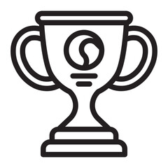trophy Line Icon
