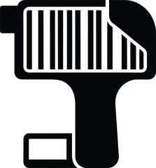 Barcode Scanner Silhouette: Retail Tool


