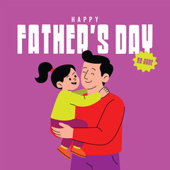 Father's Day Vector Set – Dad and Kids Activities and Celebration Scenes