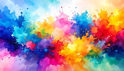 Obraz premium vector watercolor background splash art design illustration