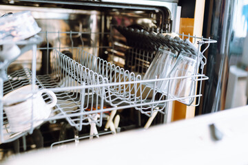 dishes in the dishwasher