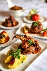 The delicious gulas dish assortment