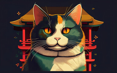 cat on the roof