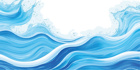 Soft Blue Watercolor Abstract Background with Transparent Layers and Flowing Artistic Strokes for Digital Designs. Banner Graphic Resource as background for ocean wave and water wave abstract graphics
