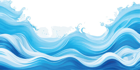 Soft Blue Watercolor Abstract Background with Transparent Layers and Flowing Artistic Strokes for Digital Designs. Blue Watercolor Brush Stroke Background with Smooth Transitions and Dreamy Artistic.