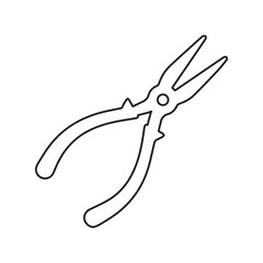Pliers line icon