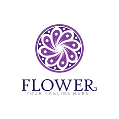 Clean Modern Floral Logo Featuring Nature-Inspired Visual Identity