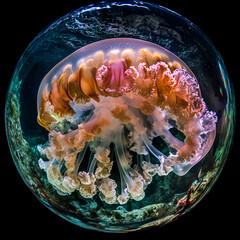 Stunning jellyfish display aquarium underwater photography marine life close-up nature's wonders