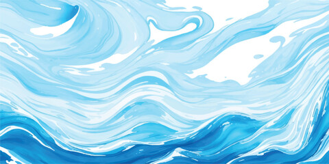 Abstract Blue Watercolor Background with Smooth Flowing Textures and Light Transparent Brush Strokes for Modern Design Projects. Transparent abstract soft green and blue abstract water color 