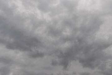 Abstract dark clound on overcast sky, copy space