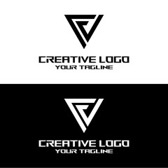 creative letter logo fv design vector
