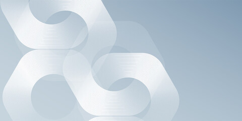 Modern hexagon lines on gray background. Geometric stripe illustration modern