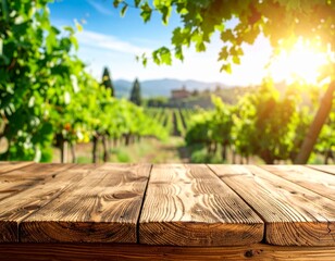 Table in garden