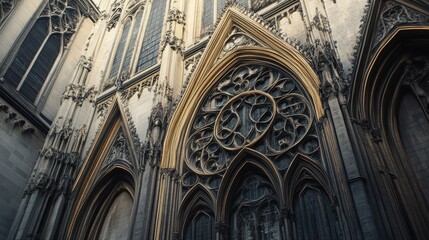 Obraz premium Gothic Cathedral Architectural Detail