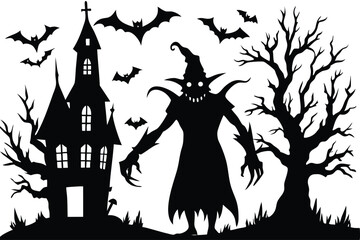 Spooky halloween vector illustrations and designs