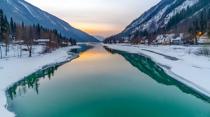 Obraz premium Behold ethereal splendor of Aurora, gracing untamed Alaskan wilderness with its captivating allure