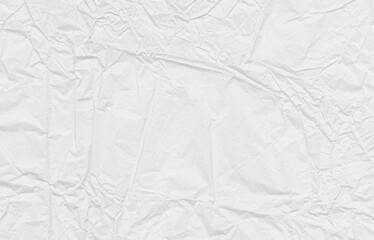 white crumpled paper texture background