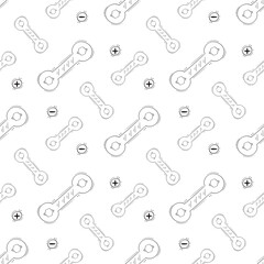 construction pattern. construction tool seamless pattern. doodle construction seamless pattern. construction tool background