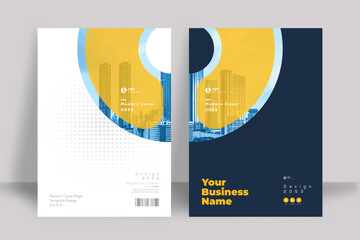 Corporate Book Cover Design Template in A4. Can be adapt to Brochure, Annual Report, Magazine, Poster, Business Presentation, Portfolio, Flyer, Banner, Website.