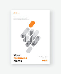 Corporate Book Cover Design Template in A4. Can be adapt to Brochure, Annual Report, Magazine, Poster, Business Presentation, Portfolio, Flyer, Banner, Website.