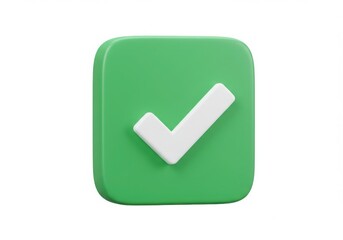 Green square with a white check mark